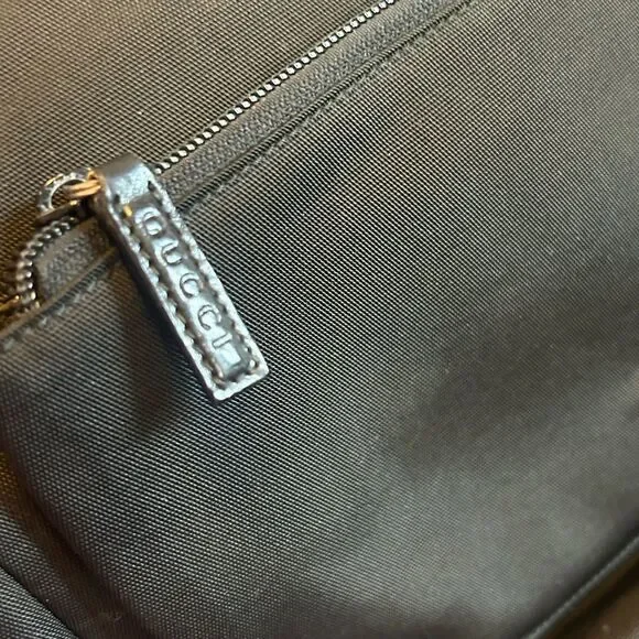 Gucci Diana Cloth & Leather Bamboo Black Women's Bag Excellent Condition - Picture 4 of 16